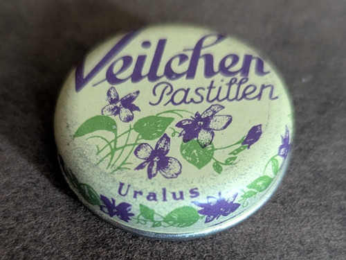 Alte blechdose jugendstil - blechdose,