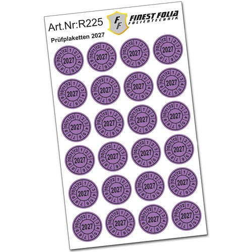 24x prüfplakette jahr 2027 - 24x,