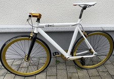 Einzig Singlespeed/Fixie 28" – Flip-Flop Nabe, Weiß/Gold, Glow-Lenker, top!