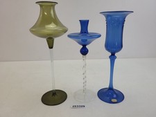 3x Vasen Dekogläser DDR