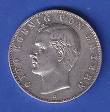 Bayern Silbermünze 3 Mark
