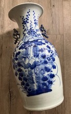 schoene grosse antike chinesische Vase, Seladon, H 41 cm
