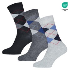 Herren Socken Gianvaglia, grau-schwarz Töne, Gr.39-46, 6er Pack, Neu