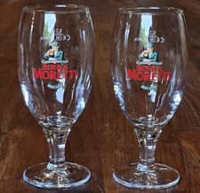 2x Birra Moretti Bierglas Luna 0,2l Pokalgläser, Italien
