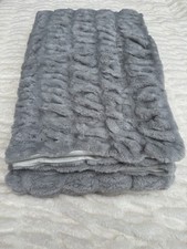 Edelzeit Chalet  Zobel Felloptik Wendedecke Wohndecke 150 x 200 cm, Silber