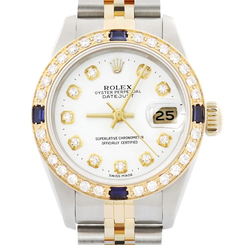 Rolex datejust weiße - rolex, saphir
