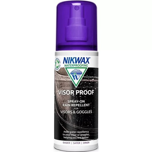 Nikwax visor proof spray - visor, on
