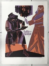 Heinz Friedrich Farbholzschnitt betitelt datiert 93 signiert