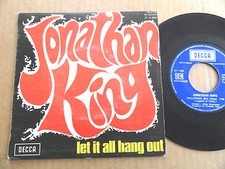  JONATHAN KING 45T SCHEIBE "