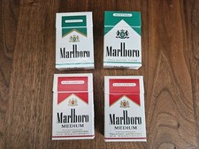 4 leere alte Marlboro  Zigarettenschachteln vintage Sammler