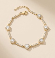 750er vergoldete Armband mit