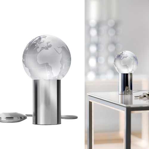 Globus glas beleuchtet - globus,