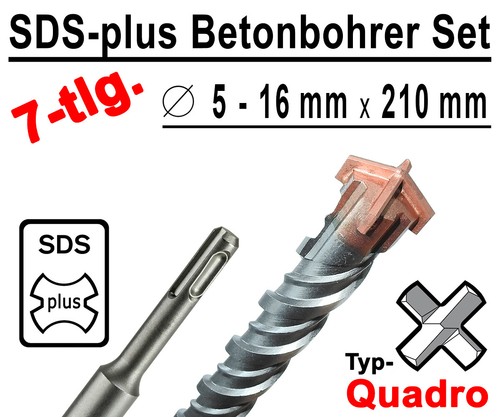 Sds plus betonbohrer - betonbohrer, 7-tlg