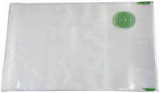 1000 Recyclat Flachbeutel transparent mit grünem Recyclat-Logodruck 400x600 50mµ