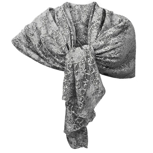 Schal spitze pailletten - schal,