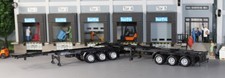 2x 3achs-Containerchassis -1x 30ft +1x 40ft  B-Double-Roadtrain - HERPA PROMOTEX