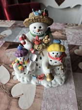 Schneemann Teelichthalter