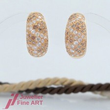 CARTIER Ohrringe-Creolen-'Pierres Sauvages' Sauvage Collection-18K/750 Gelbgold