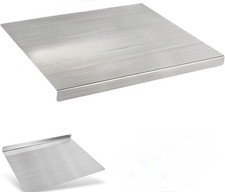 Arbeitsplatte Knetbrett Küchenbrett Schneidebrett 50x50cm B-Ware Edelstahl Blech