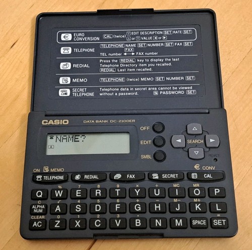 Casio data bank 2100er - data,