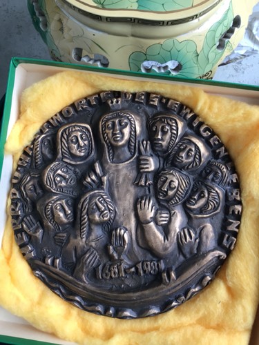 Große plakette egino weinert - plakette,,