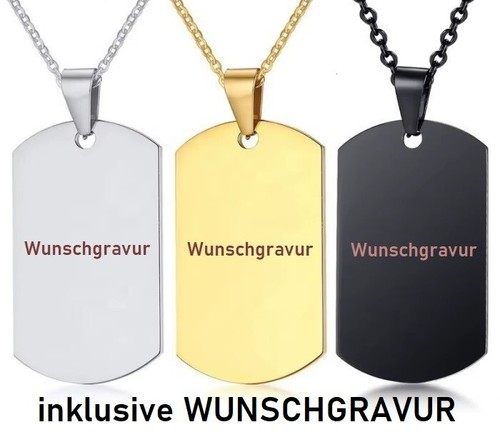 Halskette militär anhänger - halskette,