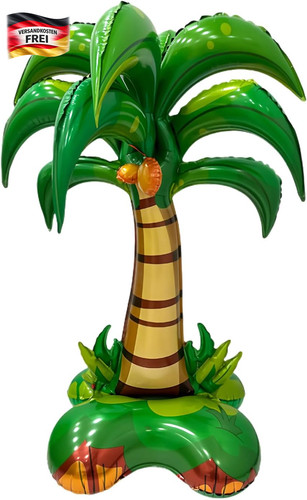Aufblasbare palme kokosnuss - aufblasbare,