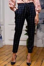 Beheizbare Hose weiß kariert