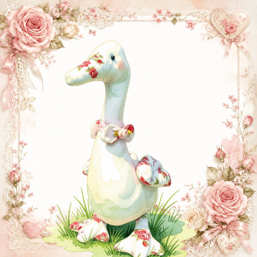 Romanik ente rosa 28 cm - ,