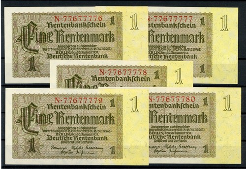 Mal rentenmark unc mit - 1,