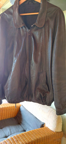 Herren lederjacke braun - herren,