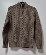 Hess Natur Herren Troyer Gr 48 Farbe  Braun Meliert 