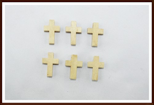 Holz anhänger kreuz perlen - anhänger,