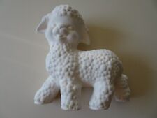 Lamm / Schaf stehend Keramik Rohling Schrühware  16,5  x 16,5  x 7 cm NEU