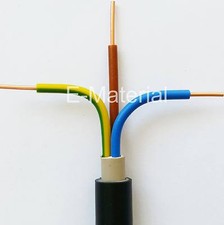 Erdkabel NYY-J 3x1,5 mm² 50m Ring - Stromkabel auch für außen Neu / (Erdleitung)