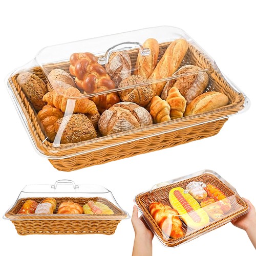 Brauner brotkasten mit - brauner, deckel