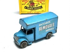 Matchbox Lesney Regular Moko No. 17 Bedford LKW Umzugs Service Removals hellblau