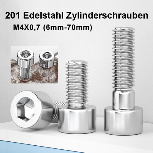 M4x0 - m4x0,7, (6mm-70mm)