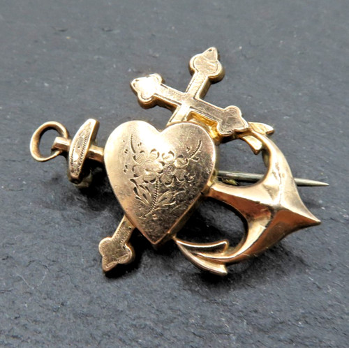 Antike jugendstil brosche - antike,