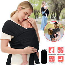 Babytragetuch mit Vordertasche Baby Tragetasche Anleitung Tragetuch schwarz 15kg