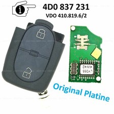 Fernbedienung Ersatz Schlüssel 433,92 MHz für Audi A2 A3 A4 A6 A8 TT 4D0837231