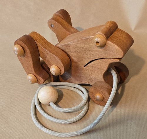 Holz nachziehtier frosch - nachziehtier,