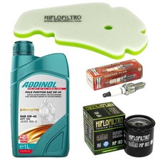 Set 1L Öl Wartung Luftfilter Ölfilter Zündkerze für Gilera Runner 125 VX 2002-17