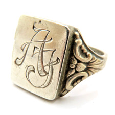 Prunk Herrenring Art Deco