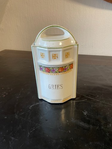 Jugendstil keramik vorratsdose - jugendstil,