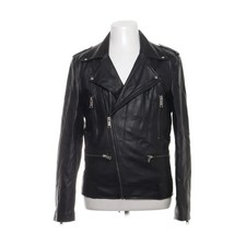 H&M, Bikerjacke, Herren, Größe: S, Schwarz, Polyester/Polyurethan #GsT