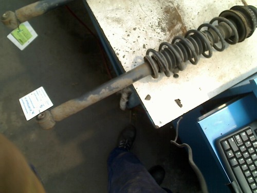 Federbein hinten ford i - ka,