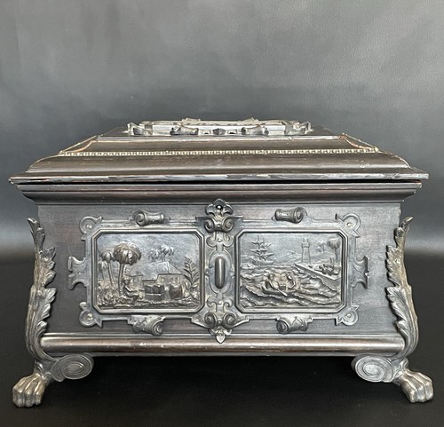 Antike schatulle zinn - schatulle,