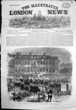 Old Antique Print War Austrian