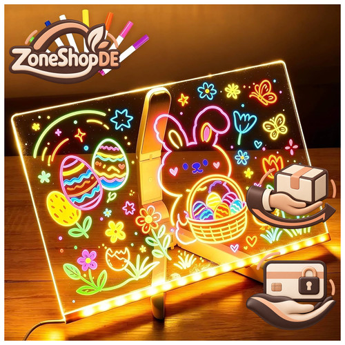 Led notiztafel mit farben - mit,